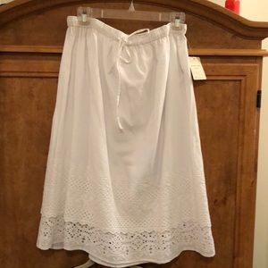 Shirt white eyelet fully lined. Spring is coming..